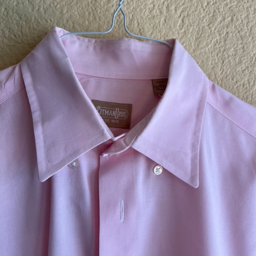 Gitman Bros Pink End on End, 15.5 / 33